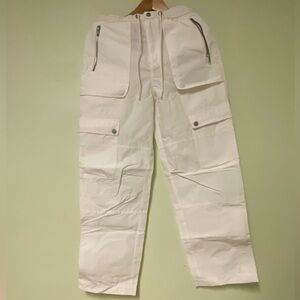 Moose Knuckles White Cargo Pants